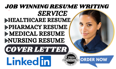 I will write ats medical, healthcare dentist pharmacy nursing resumes and cover letter