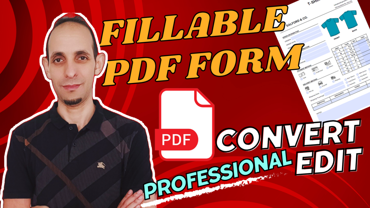 I will create and convert to fillable PDF form with auto calculation