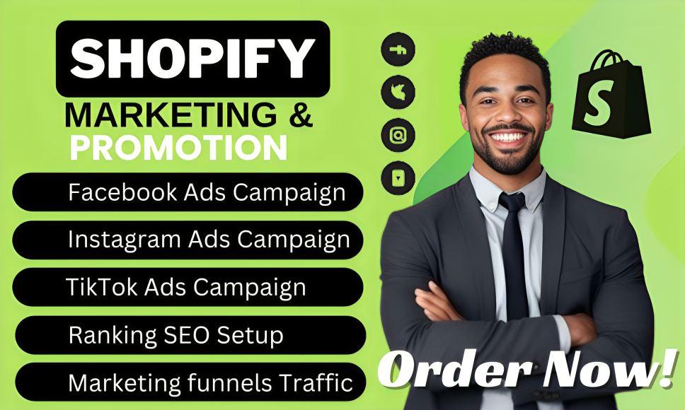 I will do Shopify, social media marketing, and digital ecommerce marketing