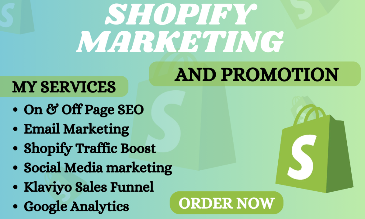 I will boost shopify sales, do shopify website promotion for your shopify store