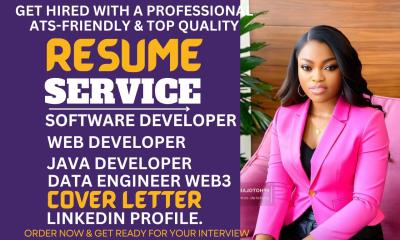 I will edit cloud engineer, data engineer, app developer, web3, network engineer resume