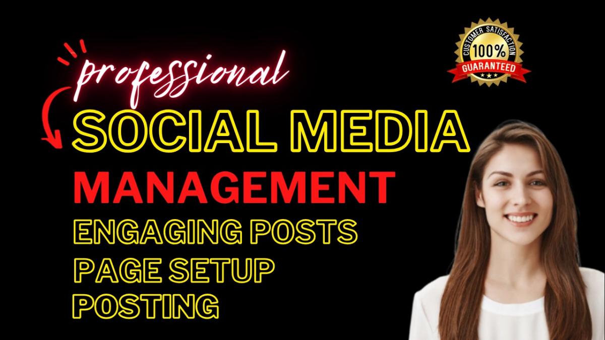 monthly social media manager, social media marketing