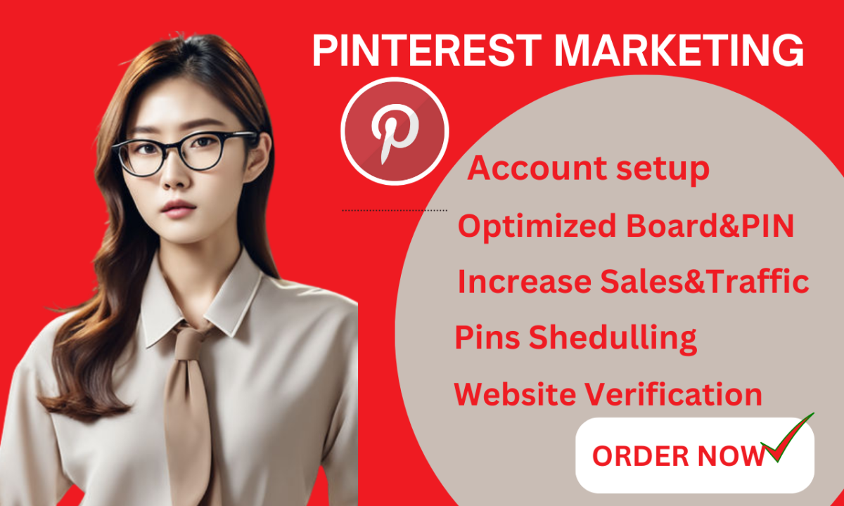 I will be your Pinterest marketing manager, SEO, and ads strategist
