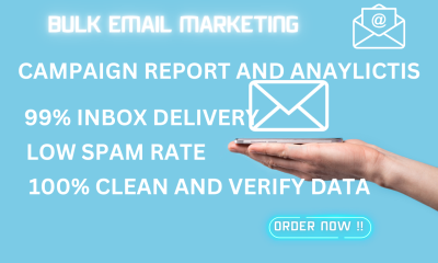 I will bulk email blast, send mass email, bulk email campaign to any industry
