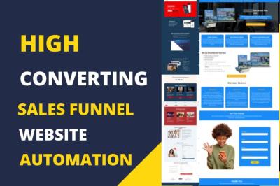 Get a High Converting Website, Landing Page, and Sales Funnel with GoHighLevel