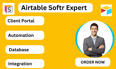 I will set up airtable softr job board webapp client portal jotform