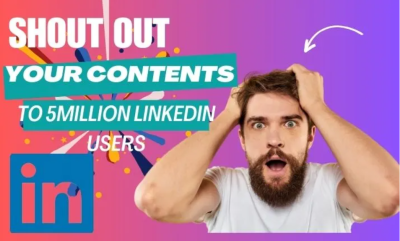 I will share, promote and shoutout your content, PDF, files to 3m LinkedIn audience