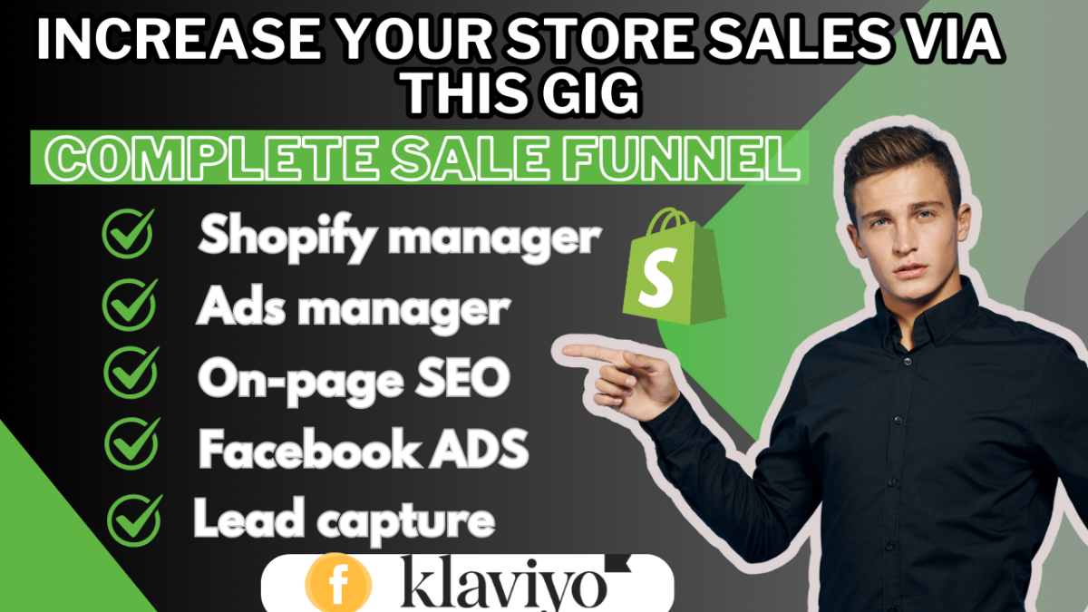 I will shopify sales marketing, ecommerce promotion facebook ads to boost shopify sales