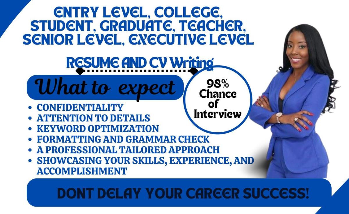 I will write student resume, internship, college graduate CV for entry level jobseeker