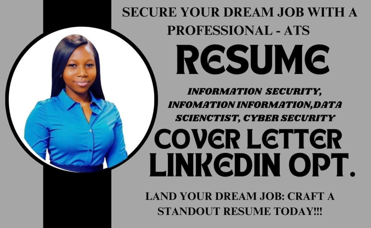 I will write a resume for cyber security, information security, information technology