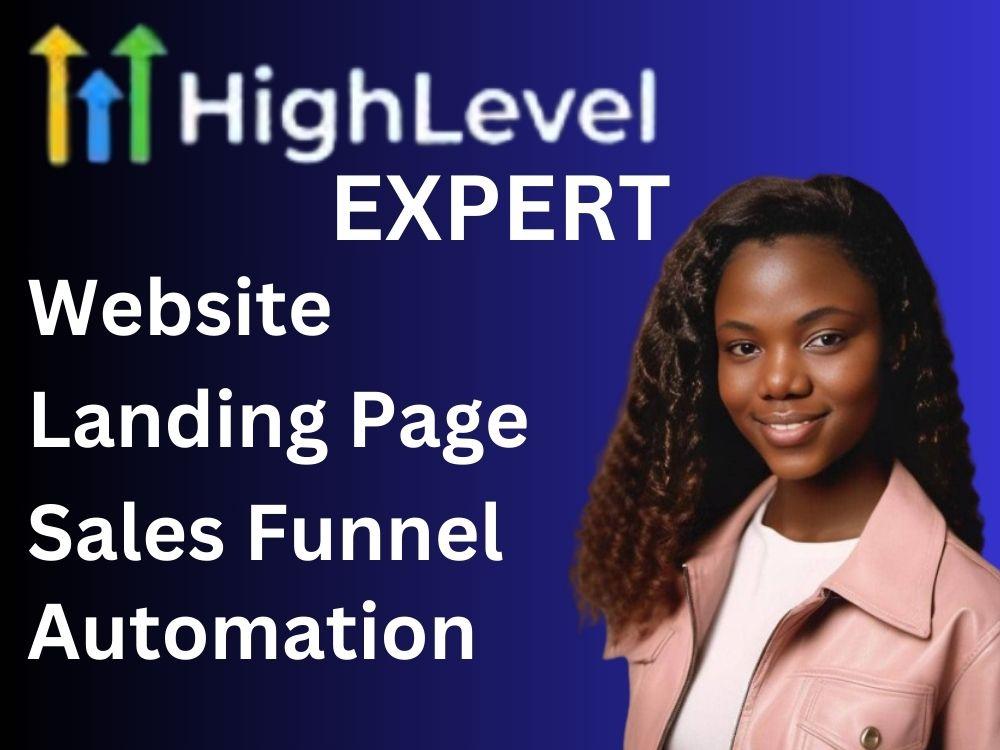 Build High Level Sales Funnels, Landing Pages, and Websites with GoHighLevel