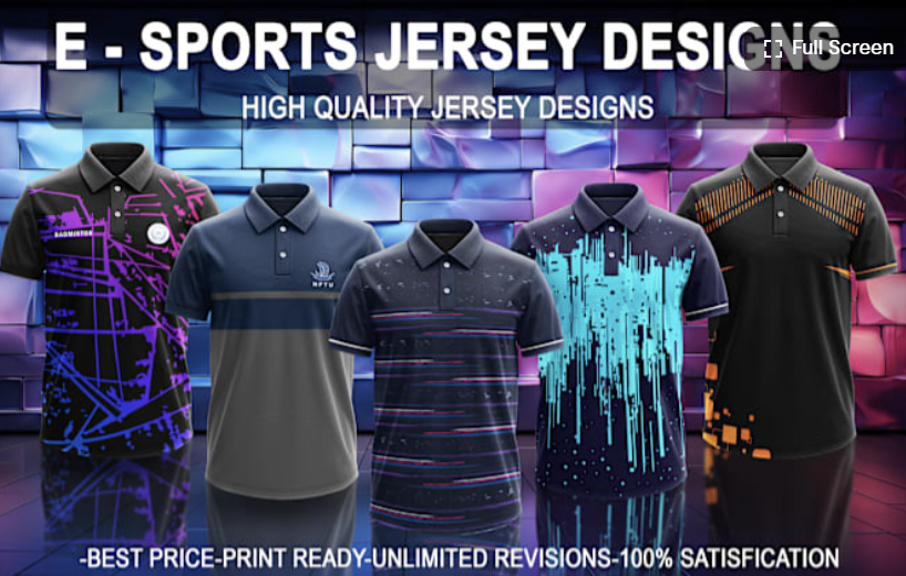 I will design a full print sublimation jersey or uniform for you