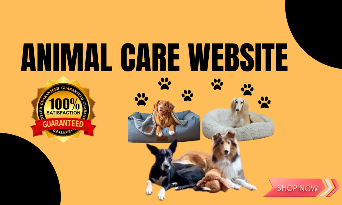 I will create a website for pet suppliers, pet shops, puppies, pet grooming, dog suppliers