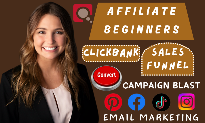 I will build clickbank affiliate marketing, do tik tok affiliate for clickbank sales