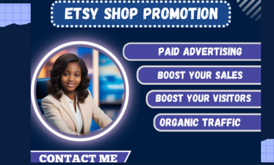 I will do etsy shop promotion, etsy marketing, etsy SEO to boost etsy traffic, sales