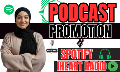 I will promote and podcast your spotify iheart music to reach new audience and download