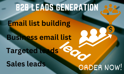 I will do b2b leads generation, email list, email leads to any industry