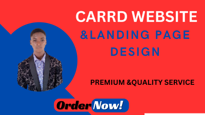 I will design sleek and minimalistic carrd website for you