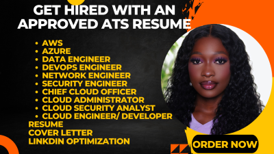 I will write a cloud engineer resume, aws, devops, azure ats resume and cover letter