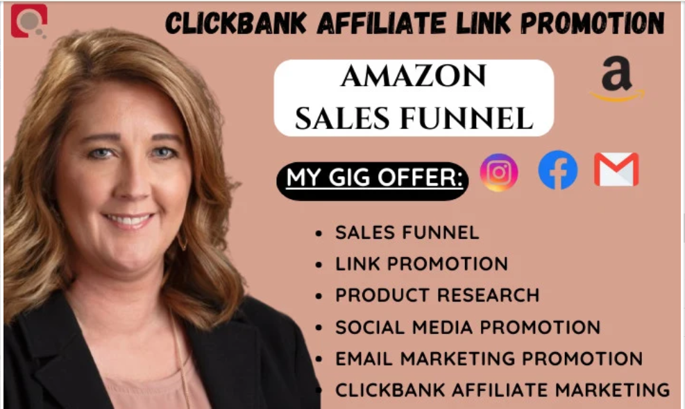 I will manage Clickbank link promotion and Amazon affiliate website sales funnel