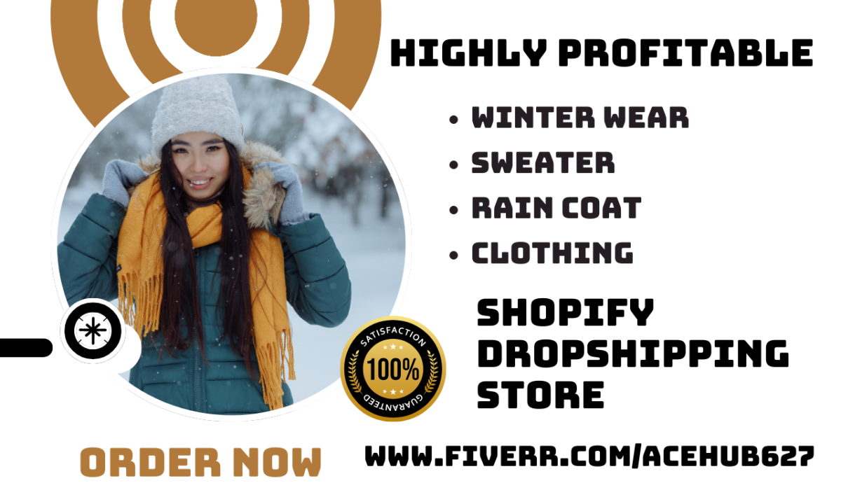 design best winter wear shopify store jacket coat sweater cloth tshirt website