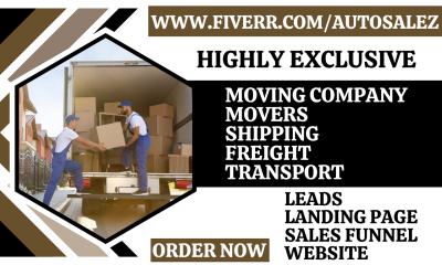 generate moving company leads shipping landing page freight movers sales funnel