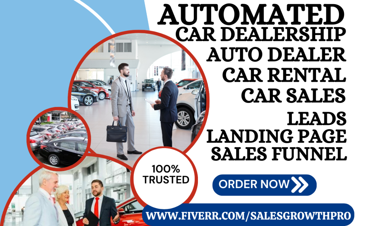 generate car dealership leads auto sales car rental auto dealer landing page
