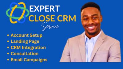 I will create a fully automated sales CRM with close CRM fluent crm perfex crm