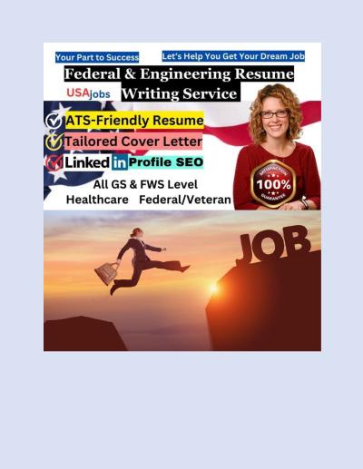 I will write best federal resume ksa ecq for usajobs, engineering resume in 24hrs