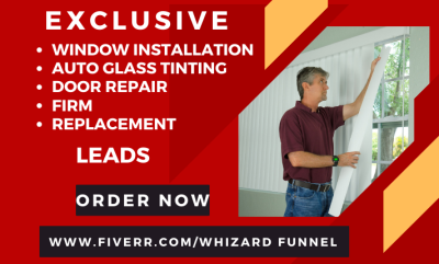 generate window installation replacement locksmith frame tint firm repair leads