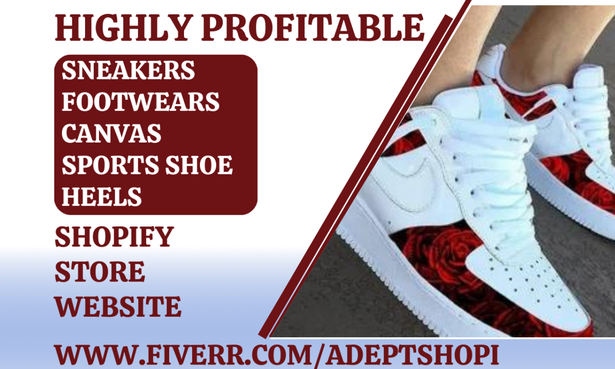 design sneakers website footwear heels shoes sport shoe shopify store website
