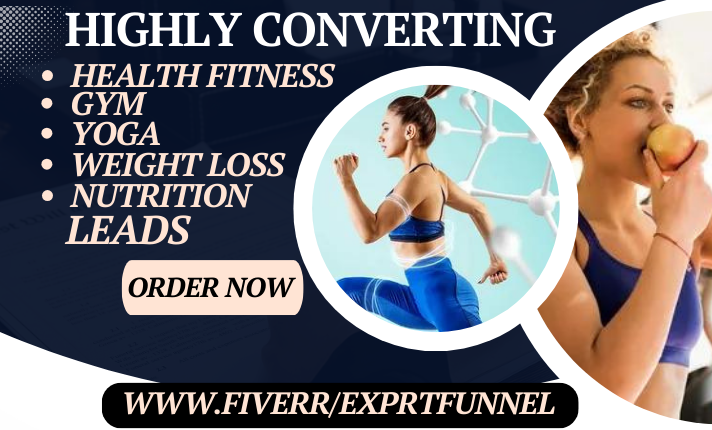 generate health fitness weight loss gym workout yoga nutrition leads