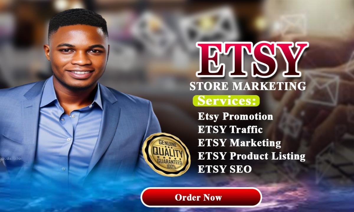 I will enhance your etsy and shopify marketing visibility using organic traffic