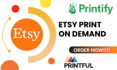 I will setup etsy shopify print on demand shop etsy print on demand store etsy pod sale