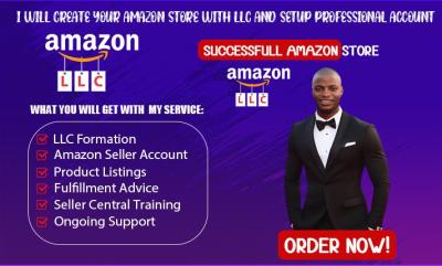 I will do professional Amazon store setup with LLC and account management