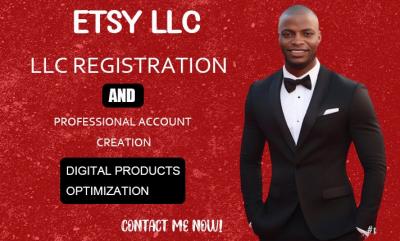 I will do etsy llc store creation digital products etsy seo for etsy shop