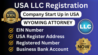I will do wyoming llc creation USA llc registration ein number for non USA resident