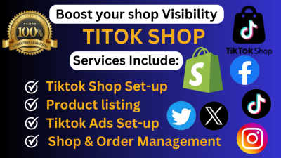I will set up TikTok shop product listing for TikTok ads Shopify virtual assistance