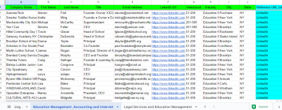 I will b2b lead generation and targeted email list building