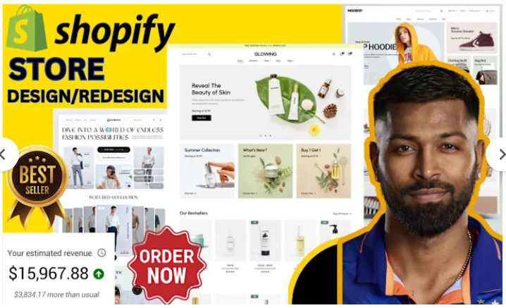 I will design, redesign, clone and revamp your shopify dropshipping store landing page