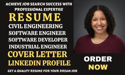 I will write engineering resume, cybersecurity, tech resume and software engineer
