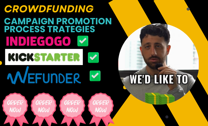 I will organically promote your crowdfunding campaign Kickstarter Indiegogo Wefunder