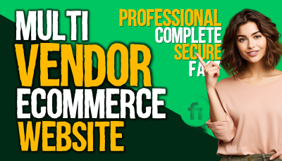 I will build multi vendor ecommerce marketplace website or multivendor website