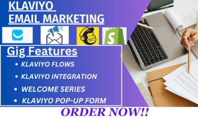 I will do automated flows, sales funnel, email marketing that will drive sales