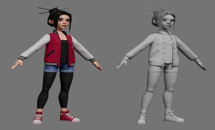 I will do 3d character modelling, 3d texturing , 3d character rigging