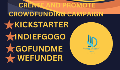 I will create and promote your crowdfunding campaign on Kickstarter, Indiegogo, GoFundMe