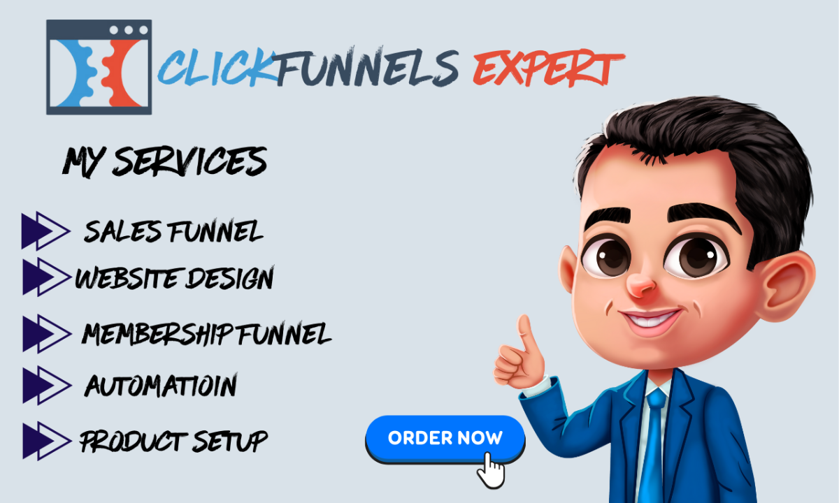 I will clickfunnels sales funnel click funnel expert landing page