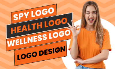 I will get fitness, medical mental wellness health beauty yoga spa gym logo design