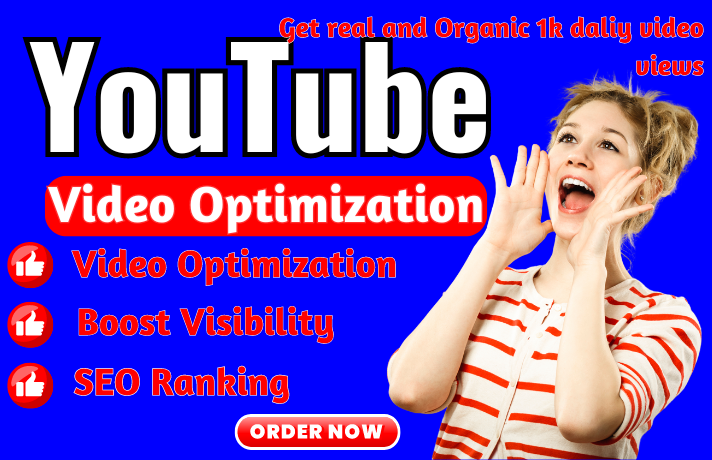 I will do SEO for your video for high ranking and video growth