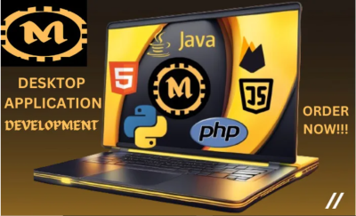 I will build desktop application, web application, desktop app development and software